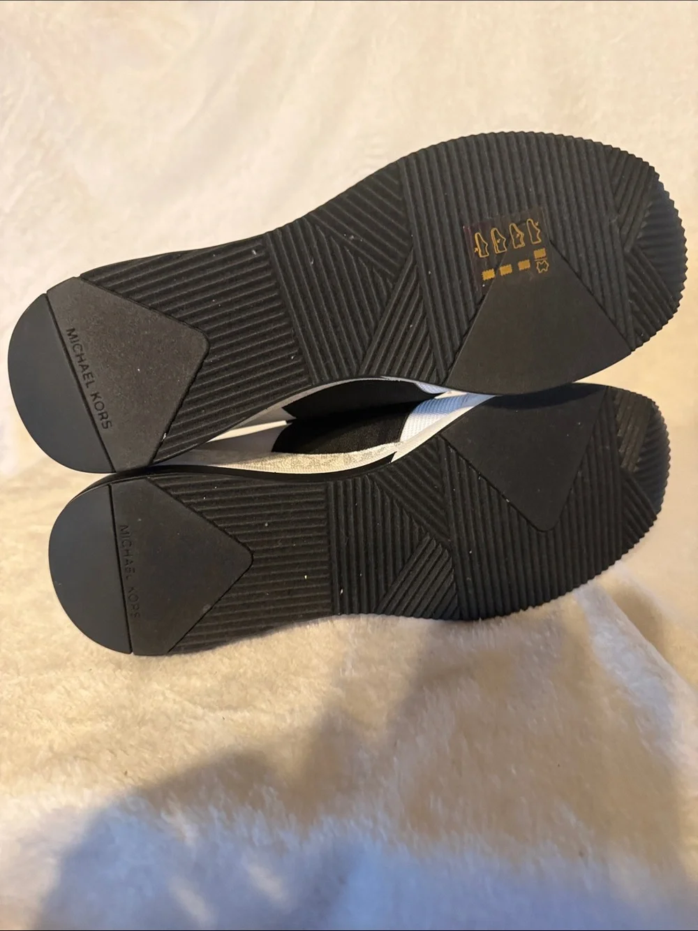Michael Kors White and Black Slip-On Men's Sneaker